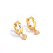 Natural Gemstone Hoop Earrings | 925 Sterling Silver Drop Earrings - floysun