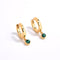 Natural Gemstone Hoop Earrings | 925 Sterling Silver Drop Earrings - floysun
