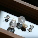 Natural Gemstone & Pearl Drop Earrings - floysun