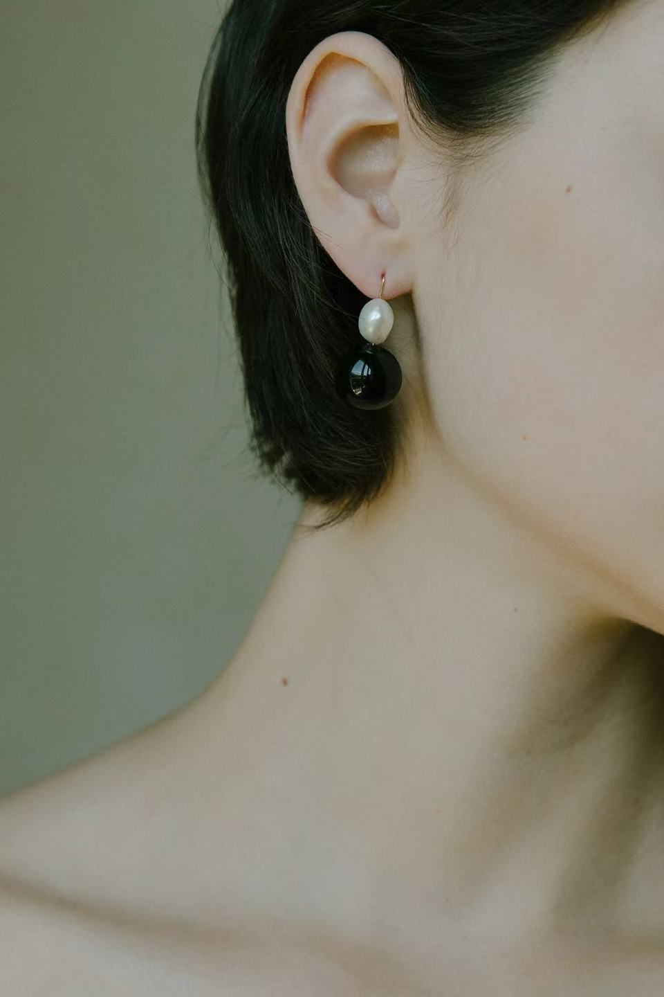 Natural Gemstone & Pearl Drop Earrings - floysun