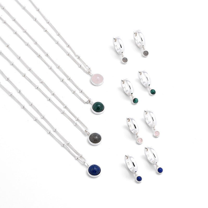 Natural Gemstone Satellite Chain Necklace - floysun