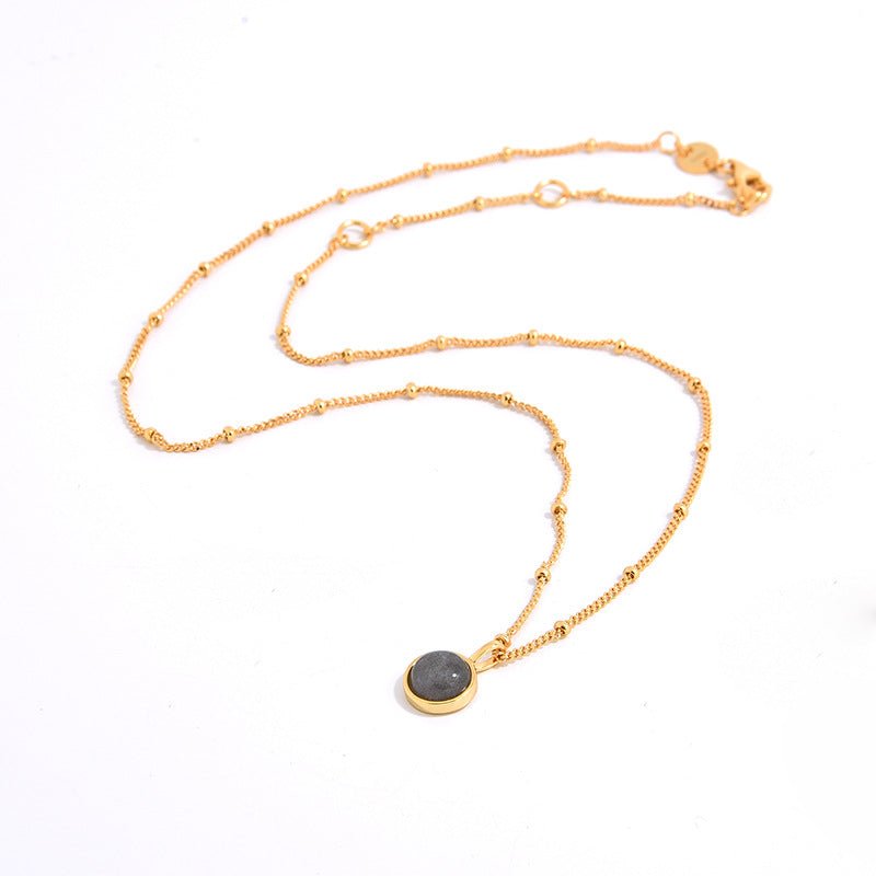 Natural Gemstone Satellite Chain Necklace - floysun