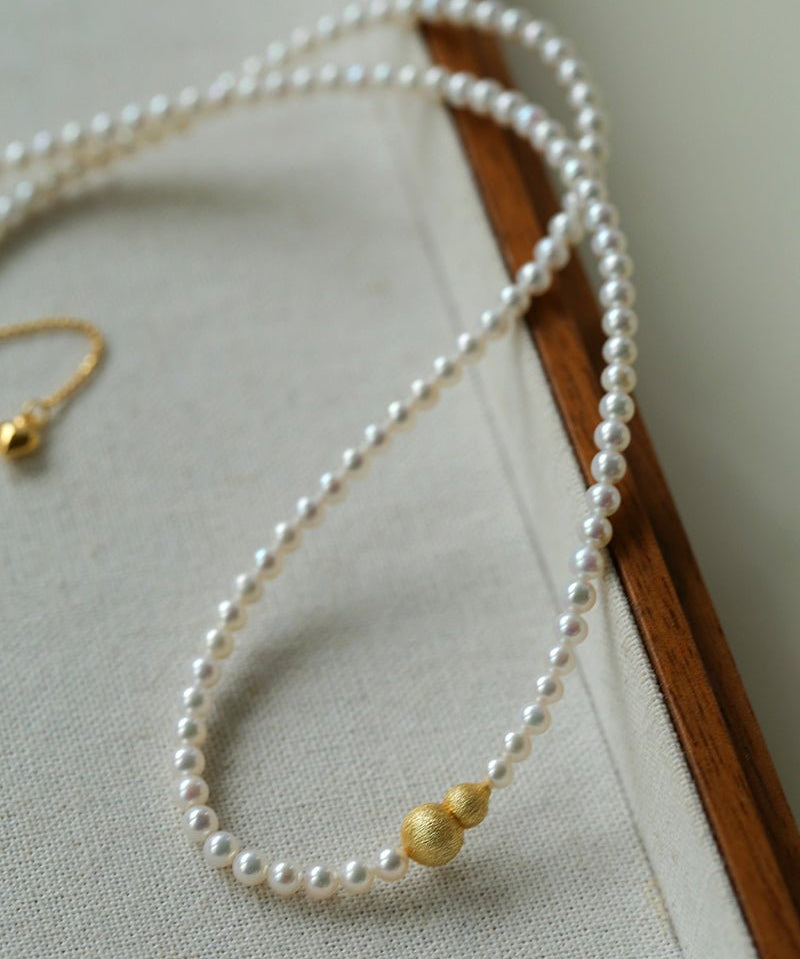 Natural Mini Pearl Gourd Necklace - floysun