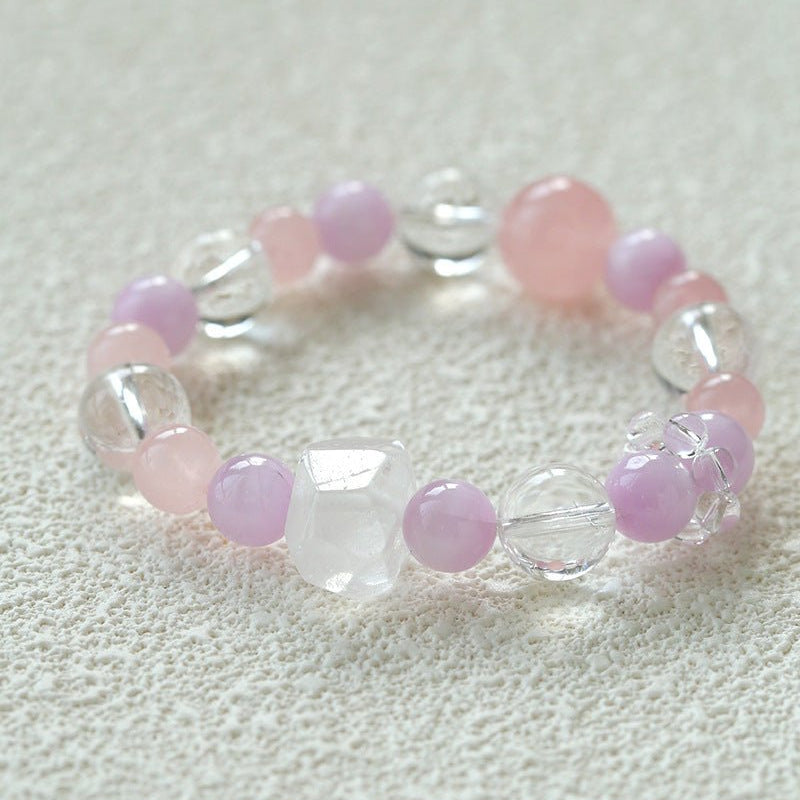 Natural Mixed Crystal Energy Bracelet - Healing Colorful Stone Beaded Jewelry - floysun