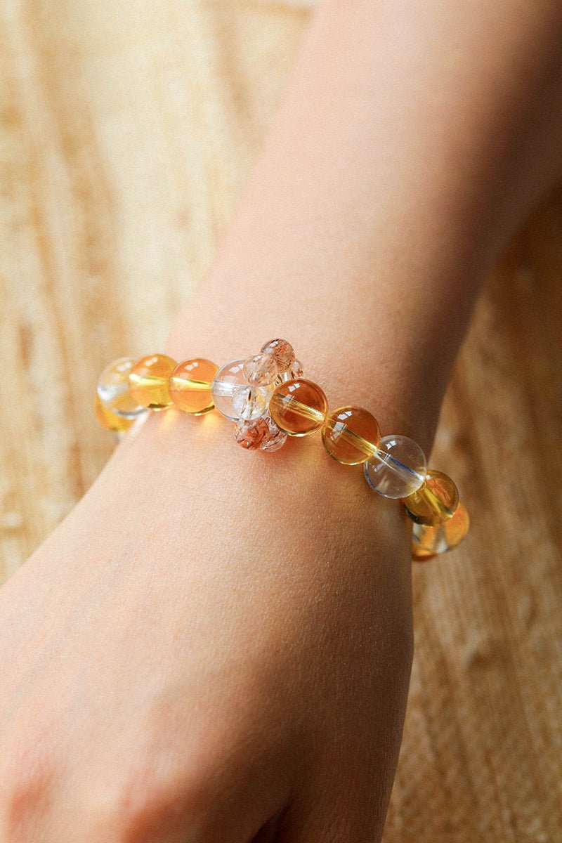 Natural Mixed Crystal Energy Bracelet - Healing Colorful Stone Beaded Jewelry - floysun