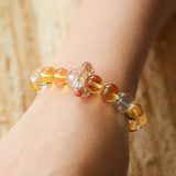 Natural Mixed Crystal Energy Bracelet - Healing Colorful Stone Beaded Jewelry - floysun