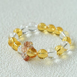 Natural Mixed Crystal Energy Bracelet - Healing Colorful Stone Beaded Jewelry - floysun