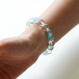 Natural Mixed Crystal Energy Bracelet - Healing Colorful Stone Beaded Jewelry - floysun