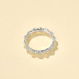 Natural Moonstone Eternity Band Ring - floysun