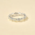 Natural Moonstone Eternity Band Ring - floysun