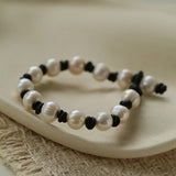 Natural Pearl Knotted Leather Bracelet - floysun