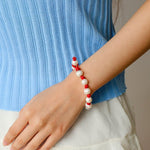 Natural Pearl Knotted Leather Bracelet - floysun