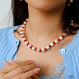 Natural Pearl Knotted Leather Earrings - floysun