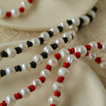 Natural Pearl Knotted Leather Necklace - floysun