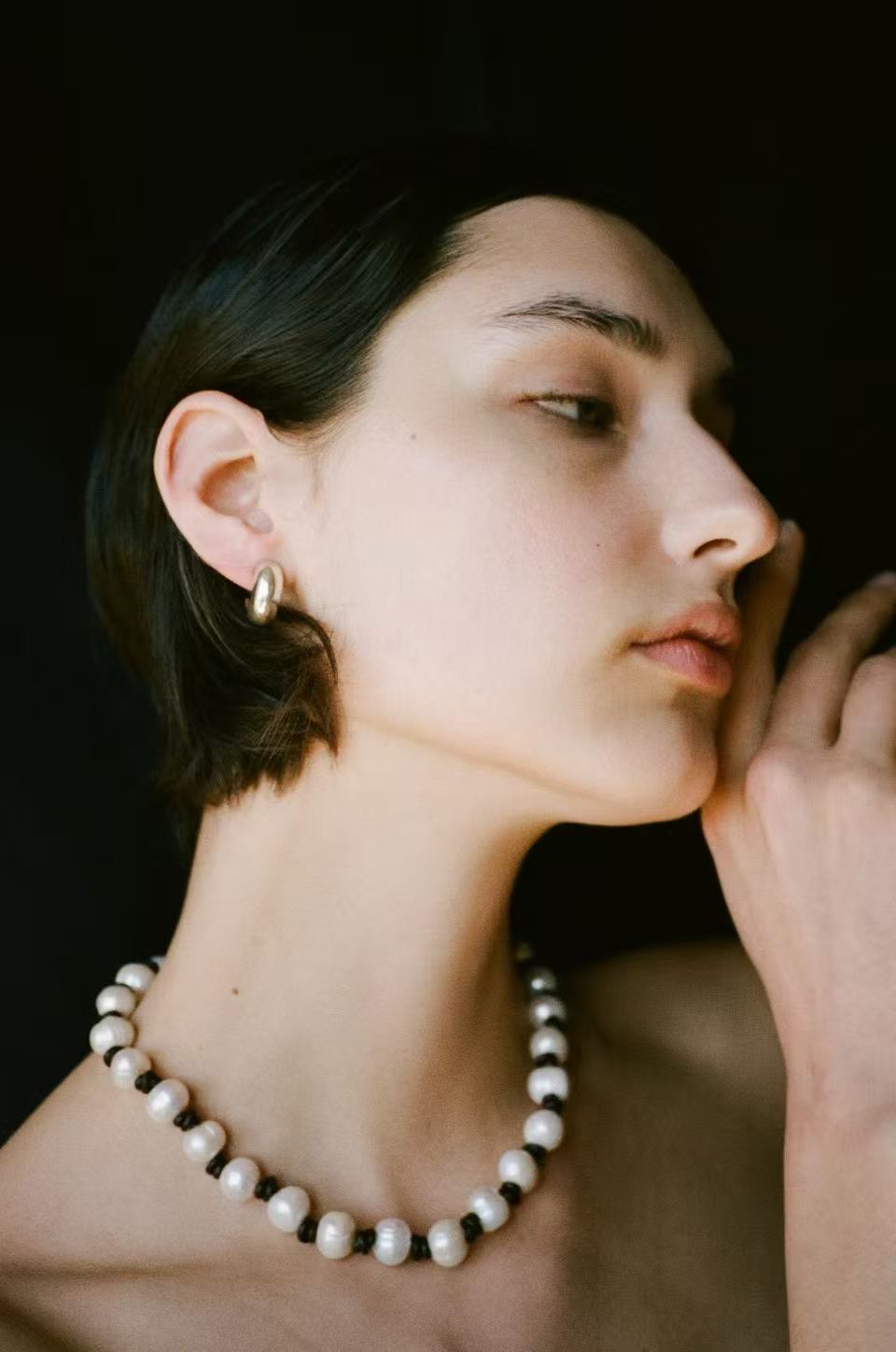 Natural Pearl Knotted Leather Necklace - floysun