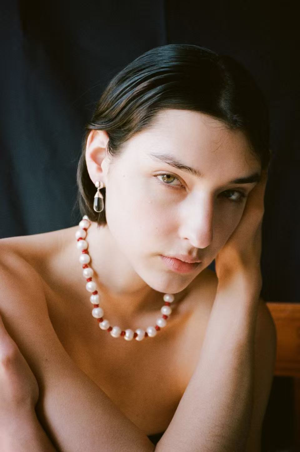 Natural Pearl Knotted Leather Necklace - floysun