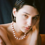 Natural Pearl Knotted Leather Necklace - floysun