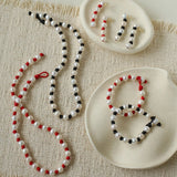 Natural Pearl Knotted Leather Necklace - floysun