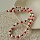 Natural Pearl Knotted Leather Necklace - floysun