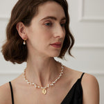 Natural Pearl Queen Engraved Pendants Necklaces - floysun