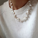 Natural Petal Freshwater Pearl Necklace - floysun