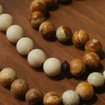 Natural Picture Jasper & White Fossil Necklace - floysun