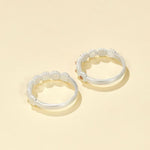 Natural Pink Moonstone Eternity Band Ring - floysun