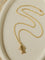Natural Stone Bead / Plain Metal Chain Gold Fish Pendant Long Necklace - floysun