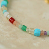 Natural Stone Colored Stone Beaded Bracelet
