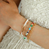 Natural Stone Colored Stone Beaded Bracelet