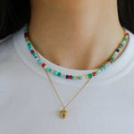 Natural Stone Colored Stone Beaded Necklaces - floysun