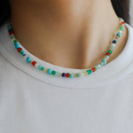 Natural Stone Colored Stone Beaded Necklaces - floysun