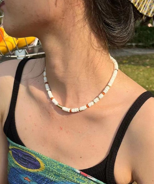 Natural Stone Colorful Beaded Necklace - floysun