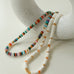 Natural Stone Colorful Beaded Necklace - floysun