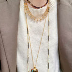 Natural Stone Elephant Pendant Necklace Tiger’s Eye / Green Aventurine - floysun