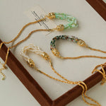 Natural Stone Multi - Layer Twist “Smile” Necklace - floysun