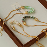 Natural Stone Multi - Layer Twist “Smile” Necklace - floysun