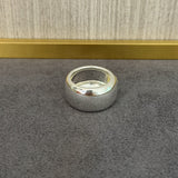 Natural Yellow Jade Smooth Wide Band Ring - floysun