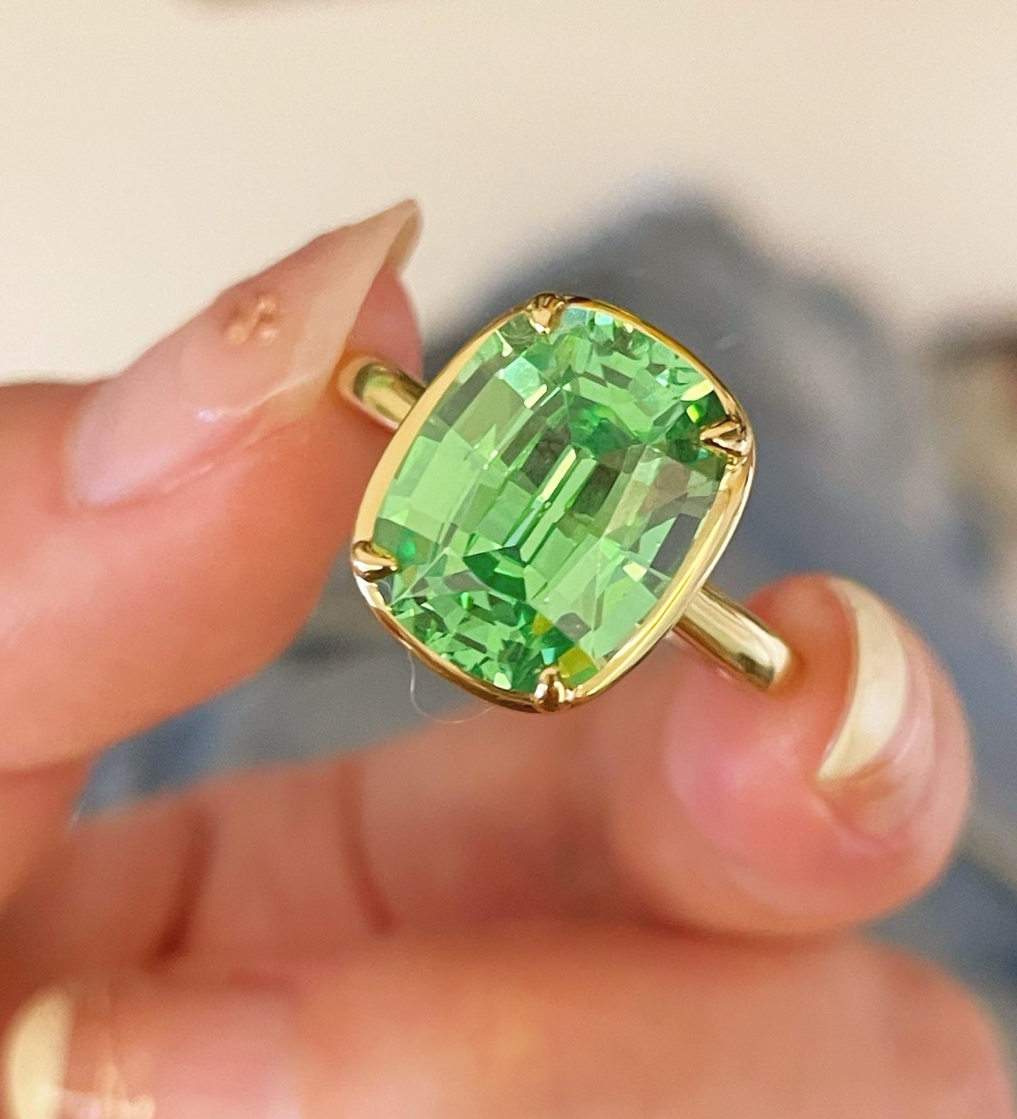 Neon Green Paraiba Glow Ring - floysun