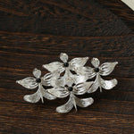New Chinese Style Magnolia Agate Brooch - floysun