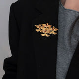 New Chinese Style Magnolia Agate Brooch - floysun