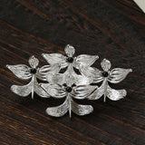 New Chinese Style Magnolia Agate Brooch - floysun