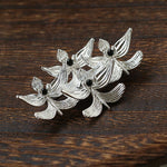 New Chinese Style Magnolia Agate Brooch - floysun