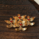 New Chinese Style Magnolia Agate Brooch - floysun