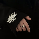 New Chinese Style Magnolia Agate Brooch - floysun