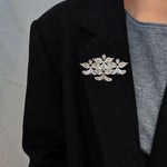 New Chinese Style Magnolia Agate Brooch - floysun