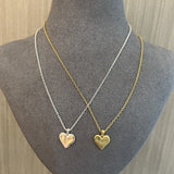 New Heart Series Compass Grass Heart Necklace - floysun