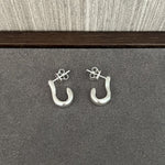 New Heart Series Heart - Shaped Swan Curve Earrings - floysun