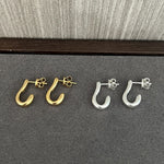New Heart Series Heart - Shaped Swan Curve Earrings - floysun