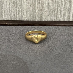 New Heart Series Heart Signet Ring - floysun